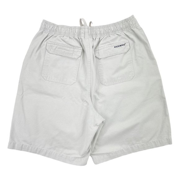 Kickers Mens Cream and Navy Shorts - Picture 4 of 5